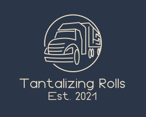 Automobile Haulage Trailer  logo design