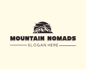 Mountain Camping Tour  logo design