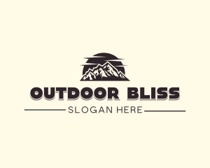 Mountain Camping Tour  logo design