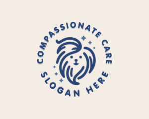 Dog Pet Care Grooming logo design