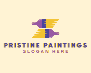 Paint Brush Painting logo design