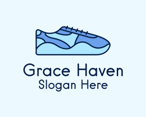 Blue Shoe Footwear Logo