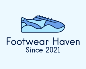 Blue Shoe Footwear logo design