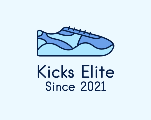 Blue Shoe Footwear logo design