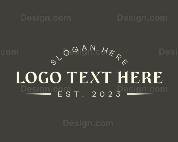 Classic Typography Business Logo