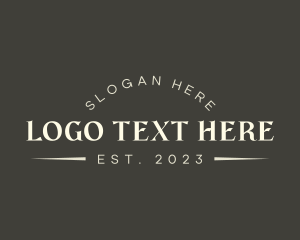 Typography - Classic Typography Business logo design