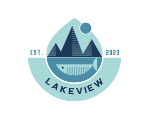 Outdoor Fishing Adeventure logo design