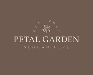 Elegant Flower Wordmark logo design