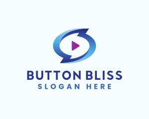 Blue Media Player logo design