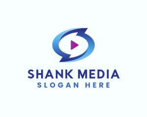 Blue Media Player logo design