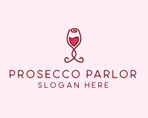 Rose Wine Glass logo