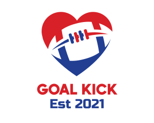 Sport Football Heart logo