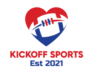 Sport Football Heart logo