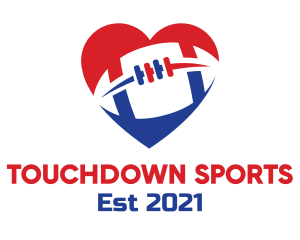 Sport Football Heart logo