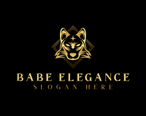 Elegant Wolf Dog logo design