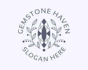 Luxury Wreath Gem logo design