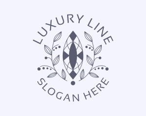 Luxury Wreath Gem logo design