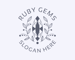 Luxury Wreath Gem logo