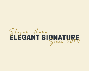 Elegant Signature Business logo design