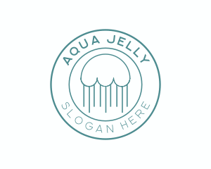 Minimalist Sea Jellyfish logo