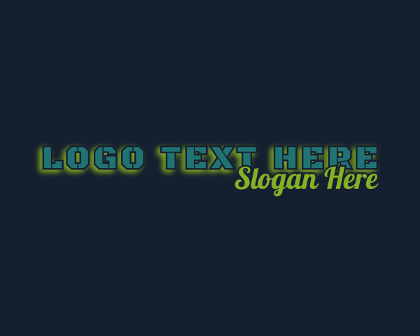 Neon logo example 4