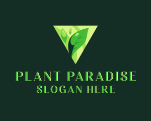 Botanical Plant Leaves logo design