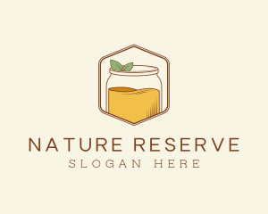 Natural Kombucha Jar logo design