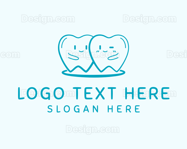 Happy Molar Teeth Logo