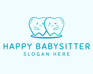 Happy Molar Teeth logo design