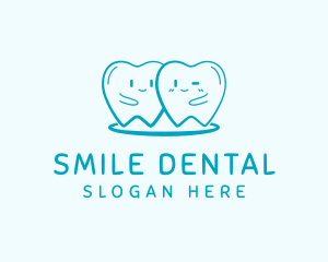 Happy Molar Teeth logo design