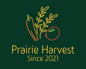 Organic Vegetable Harvest logo design