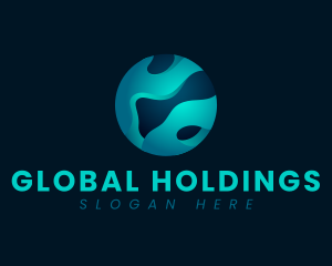 Digital Globe Sphere logo design