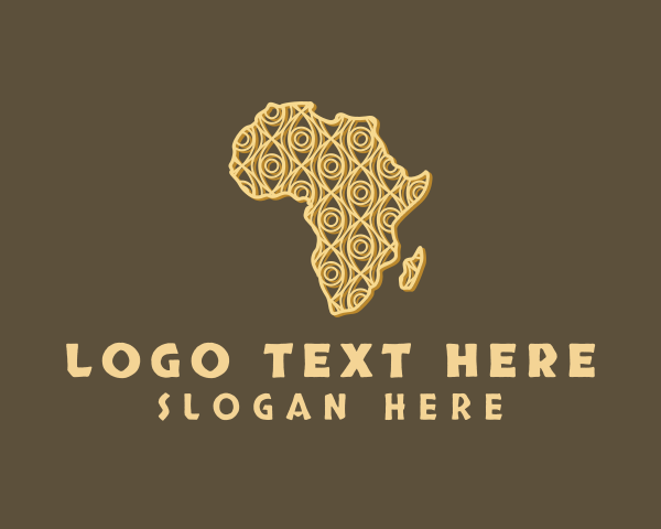 Africa Map logo example 4