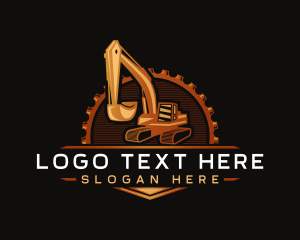 Excavator Construction Digger logo