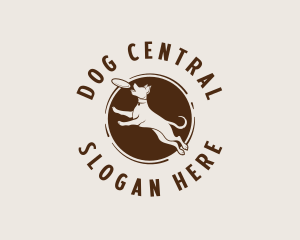 Dog Frisbee Training logo design