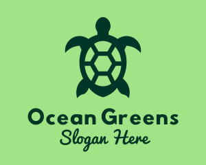 Green Sea Turtle  logo design