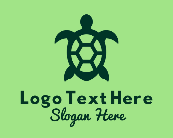 Green Turtle logo example 1