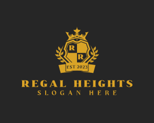 Regal Monarchy Royal Shield  logo design