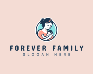 Parenting Mommy Baby  logo design