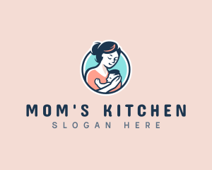 Parenting Mommy Baby  logo design