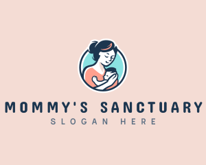 Parenting Mommy Baby  logo design