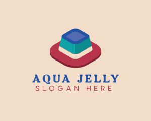 3D Jelly Dessert logo design