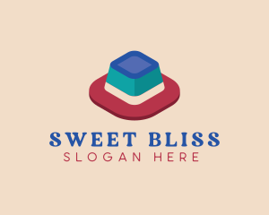 3D Jelly Dessert logo design