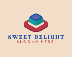 3D Jelly Dessert logo design