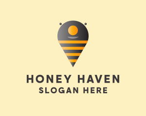 Bee Location Finder logo design