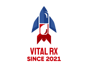 Pill Medicine Rocket logo