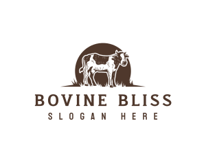 Livestock Cow Cattle logo design