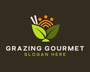 Tropical Salad Gourmet logo design