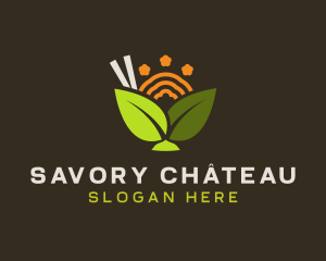 Tropical Salad Gourmet logo design