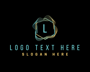 Fashion - Hexagon Wave Fashion logo design